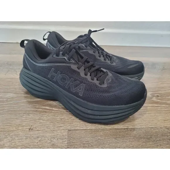 Used Hoka Blondi 8 Black Sneakers Size 11D s-l400.jpg main image 4